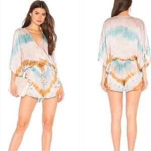 Young Fabulous and broke silky tie dye romper